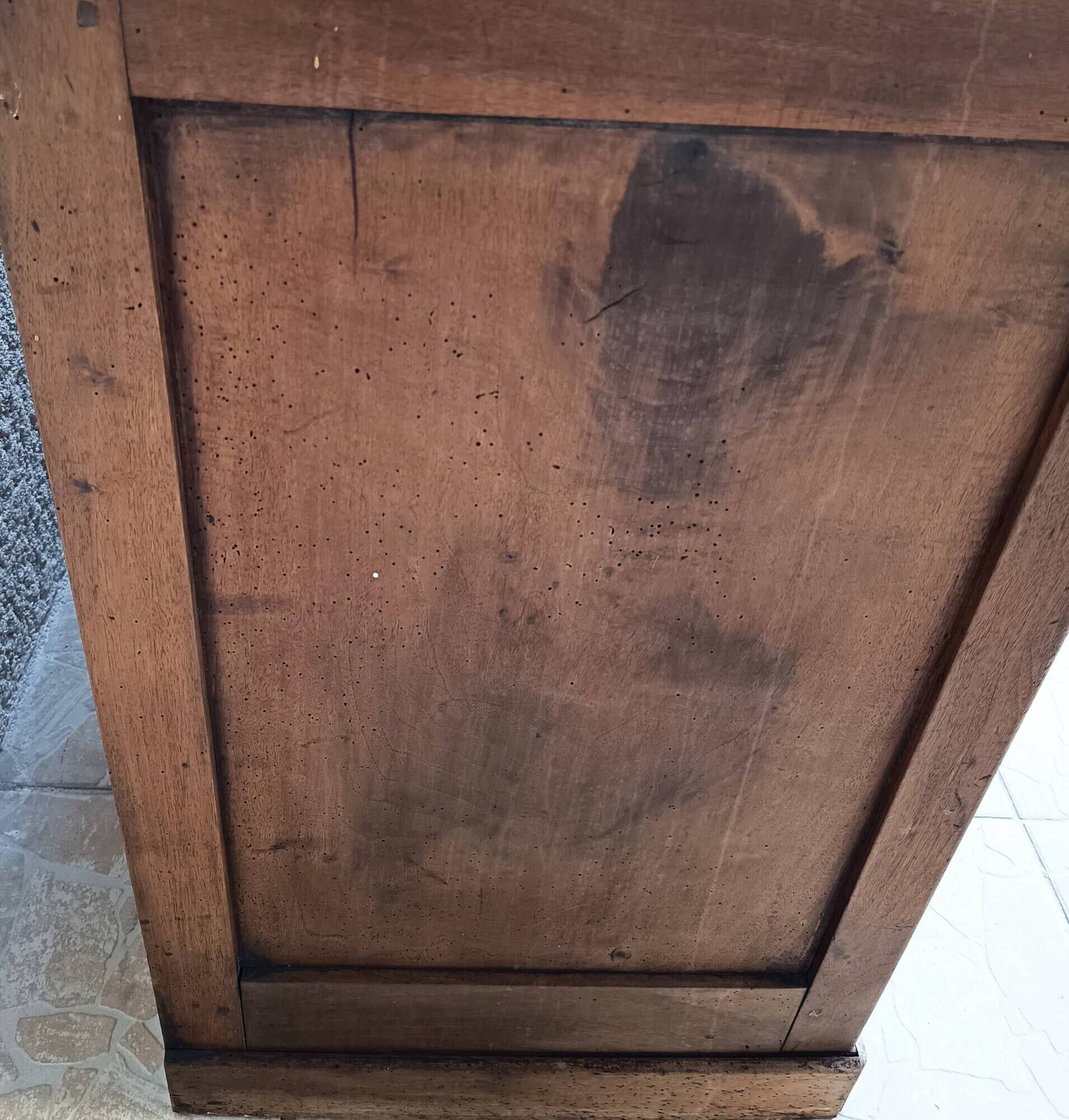 Rustic walnut sideboard
