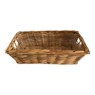 Rattan wicker pan