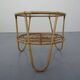 Italian Bamboo & Glass Coffee Table, 1950s