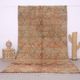 Peach Vintage Moroccan Rug 190 x 352 cm - Berber Wool Rug - Handmade Rug