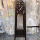 High table silver mahogany carved vintage