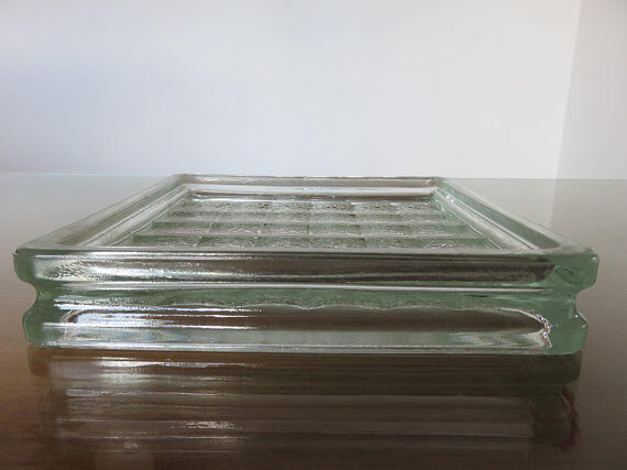 Paved  glass ashtray 50s 60s