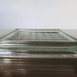 Paved  glass ashtray 50s 60s