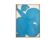 Blue lacquered wooden bas-relief. Contemporary work by a French artist.