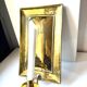 Large ScandiSca Vintage Brass Wall Candle holder  Sconce  height 34 cm
