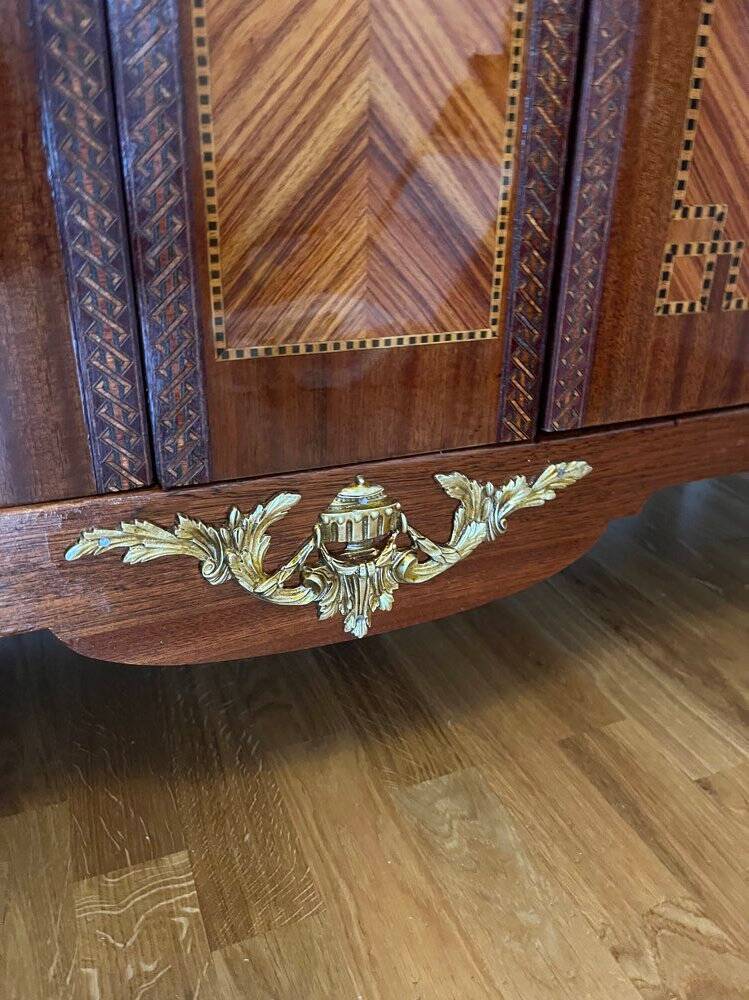 Rosewood marquetry cabinet