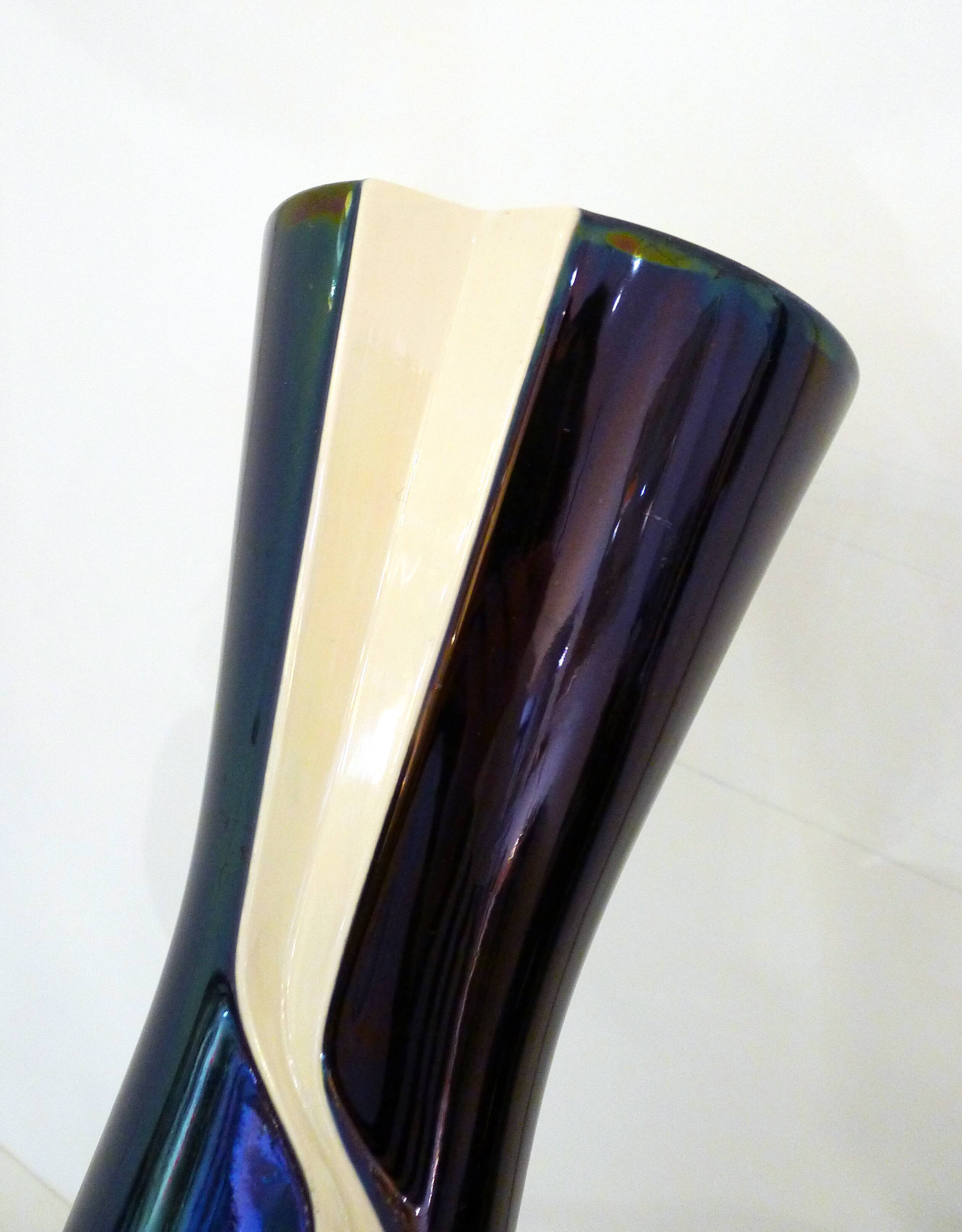 Large graphic vase Verceram