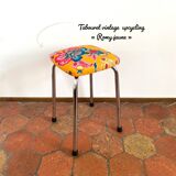 Vintage stool - Upcycling - tapestry - Romy Yellow