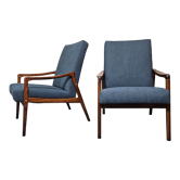 Pair of armchairs by Jiri Jiroutek, Czechoslovakia, 1960s