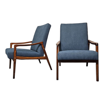Paire de fauteuils de Jiri Jiroutek Tchécoslovaquie années 1960