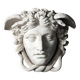 Medusa wall decoration plaster