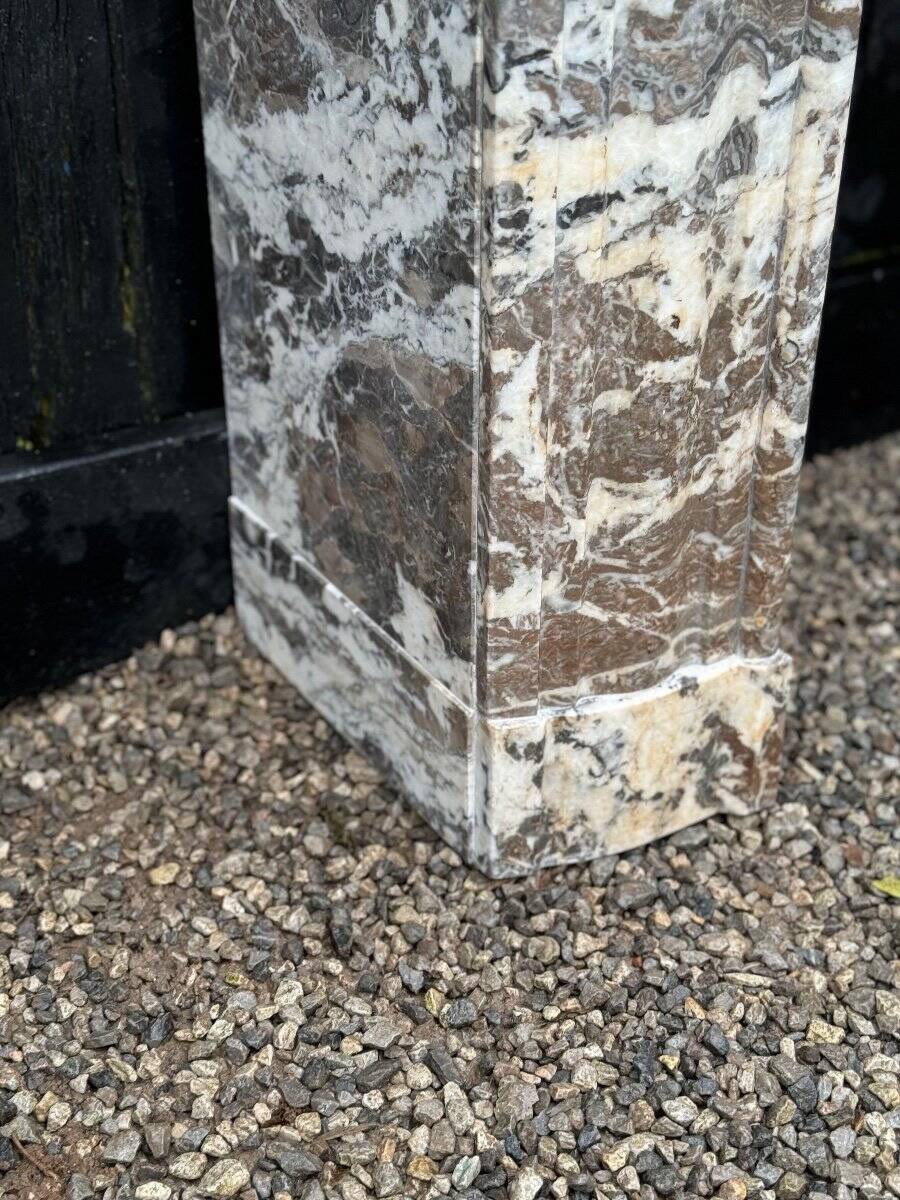 Regency Fireplace in Grey Ardennes Marble, 18th Century