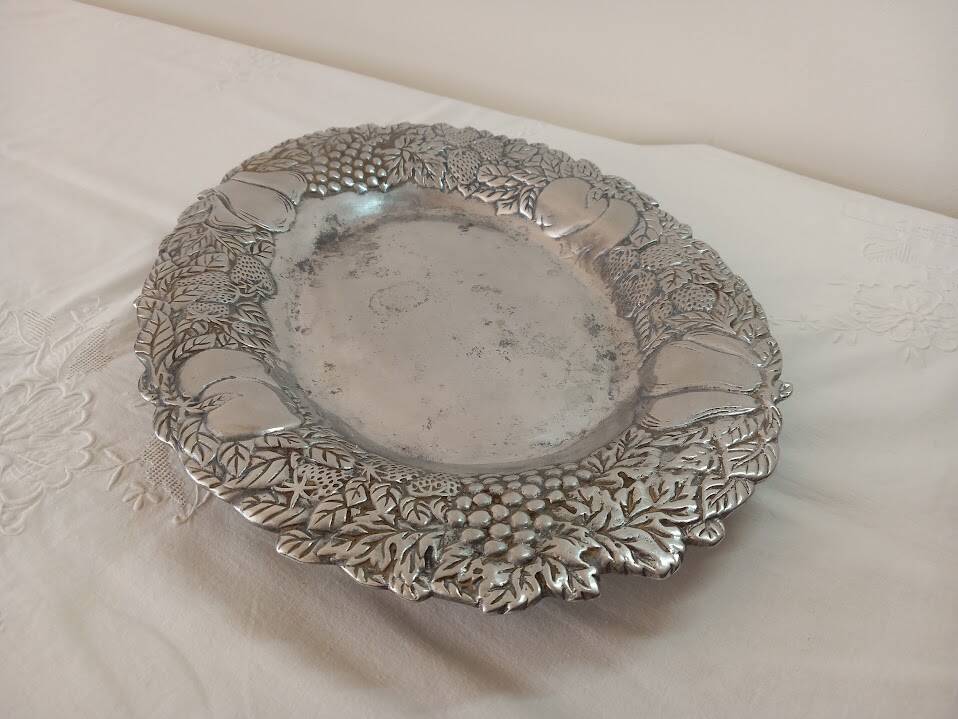 Vintage metal serving tray