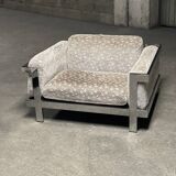 Chrome armchair in the style of Willy Rizzo