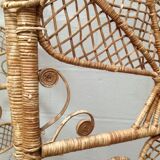 Vintage rattan screen