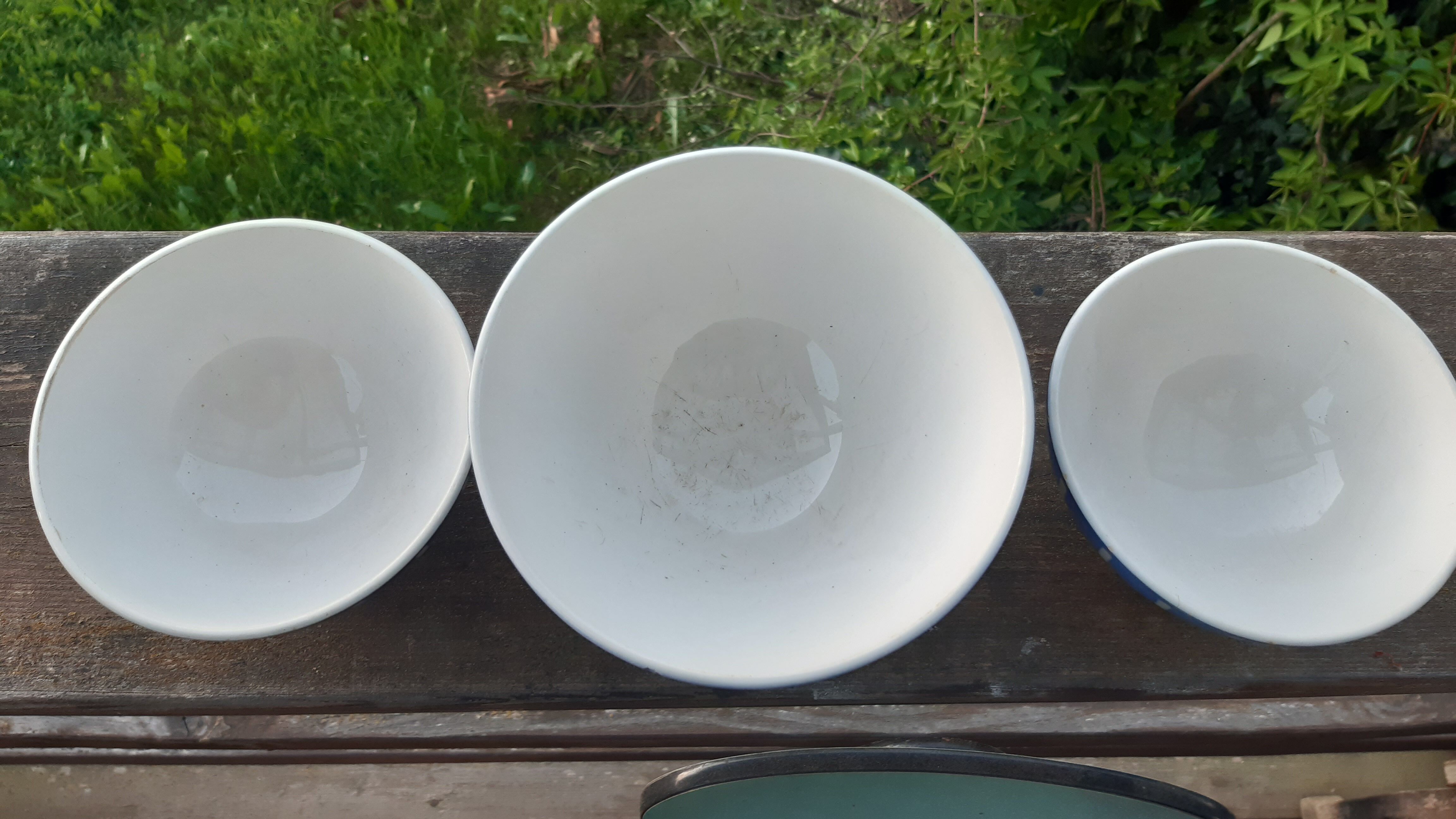 Old bowls, set of 3