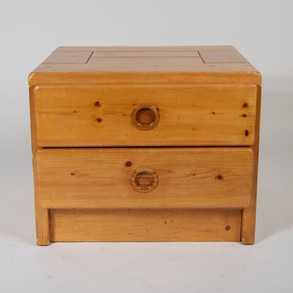 Meuble de rangement, chevet par Charlotte Perriand pour Les Arcs, 1960