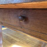 Solid oak farm table for 6 - 8 people