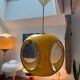 Yellow UFO Space Age suspension attributed to Luigi Colani, 1970s.