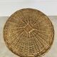 Tripod rattan basket, club feet, 1960s