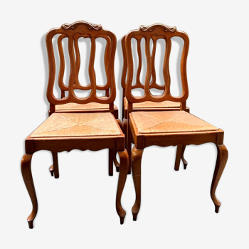 Set of 4 Louis XV style chairs.