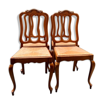 Set of 4 Louis XV style chairs.