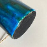 XXL ceramic ceramic earth varnished turquoise 1970