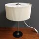 1960s table lamp with a white plissee shade, adjustable in height MCM