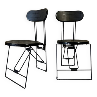 Paire de chaises pliantes Cricket par Andries Van Onck pour Magis
