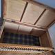 Large vintage rattan chest, retro wicker decoration