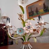 Vintage flower basket chandelier