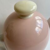 White teapot and powder pink