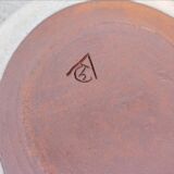 4 flat plates, ceramic, Chantal & Thierry Robert