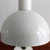 Reversible white metal and chrome table lamp, 1960's