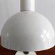 Reversible white metal and chrome table lamp, 1960's