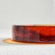Concave glass catchall from the 1960s.
