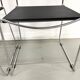 Série de 6 Chaises "Spaghetti" Design Italien Années 80 – Noir & Chrome