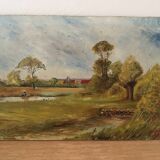 Ancient landscape painting.