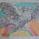 Picasso original lithograph 1952 Dove with a rainbow 38x28cm