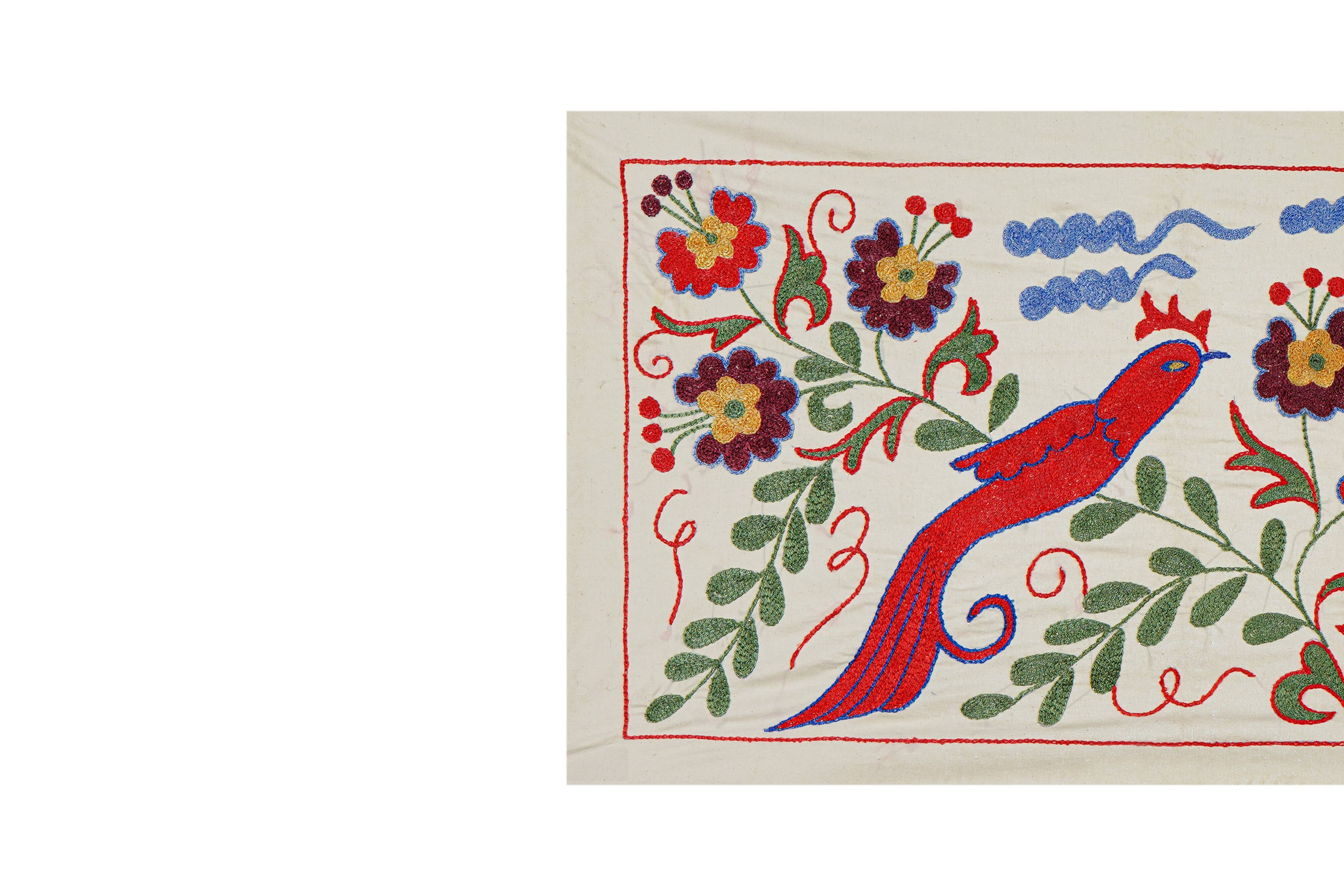 Vintage Turkish rug hand-knotted 44x96 cm