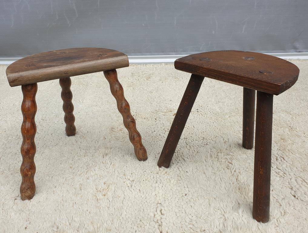 Trio of Nature decorative milking stools