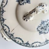 Lot of Plate, Platter, Ramier and Soup Tureen, Iron Earth, "Excelsior" service, E. Bourgeois, late 19th century