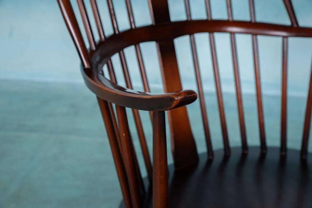 Ercol model 472 fireplace chair from the 1960s in beech.