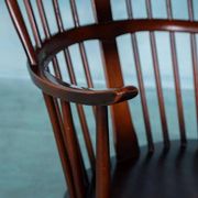Ercol model 472 fireplace chair from the 1960s in beech.