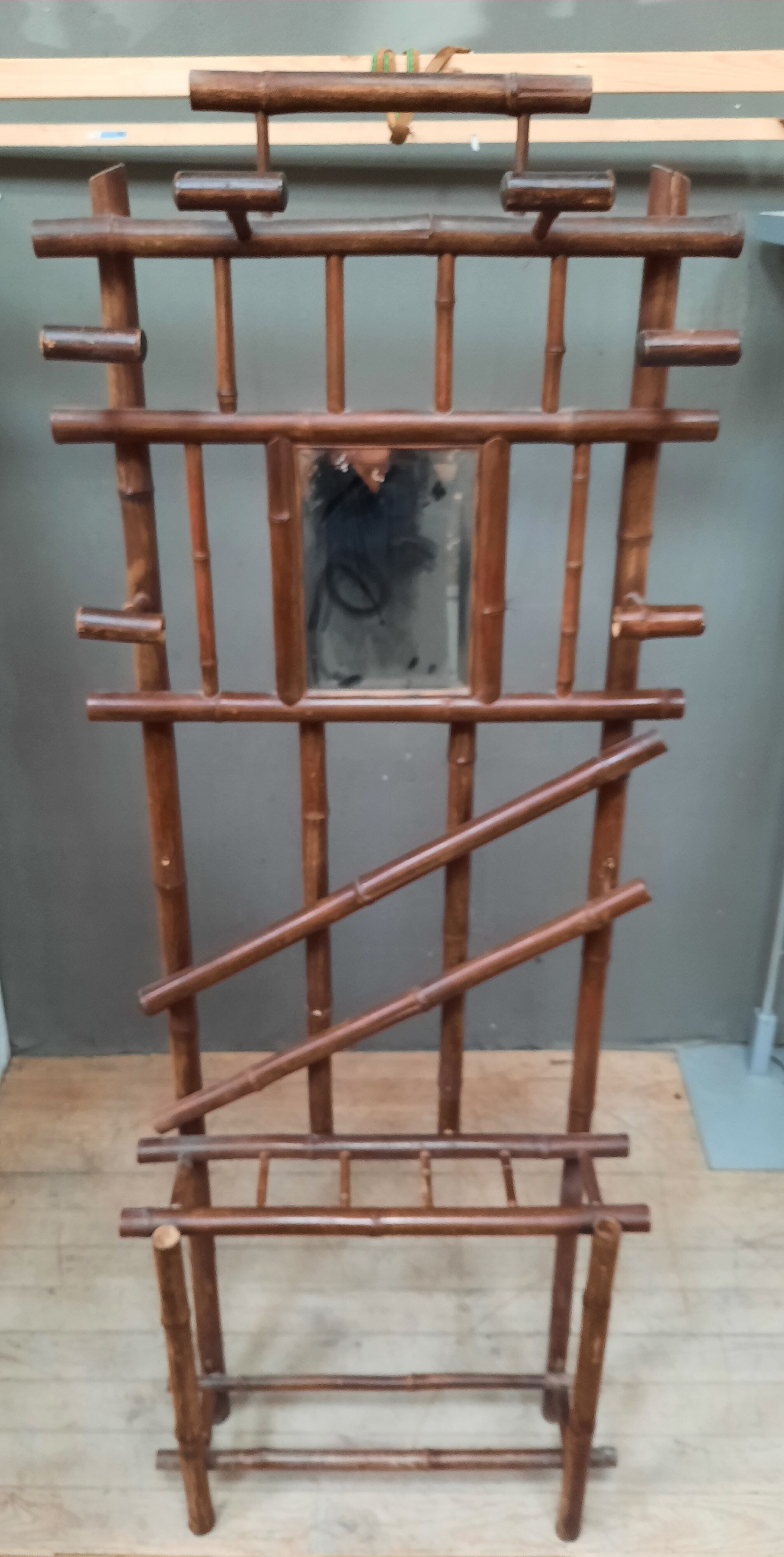 Bamboo coat rack