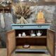 Buffet parisien bleu cascade