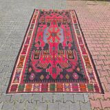 Turkish Kilim rug 1960s 1970s 205x360cm