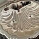 Shell-shaped metal butter dish