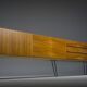 Mid-Century Wall Unit Cabinet and Sideboard in Walunt, 1970s, Set of 2