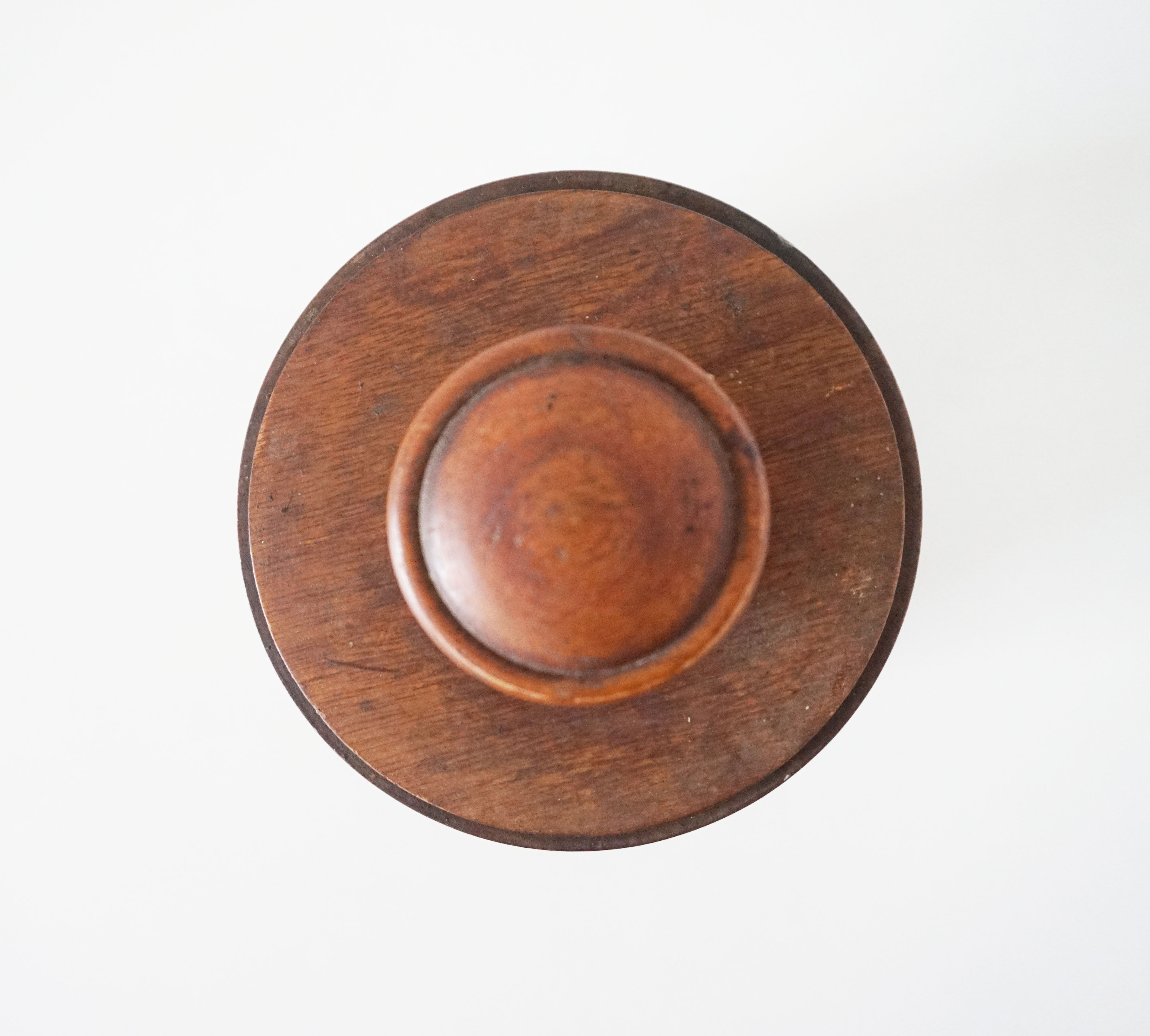 Old wooden tobacco box